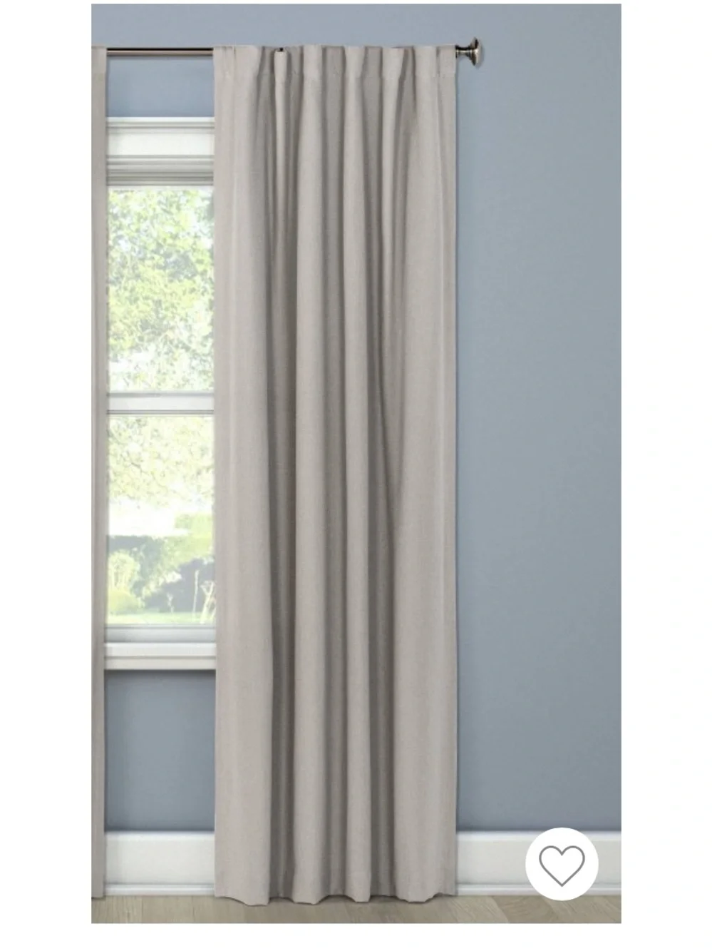 Threshold Aruba Black Out Curtain Panel . Color : Stone NWT